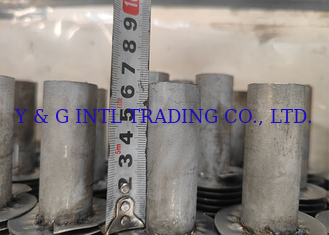 Industrieel koolstofstaal Fin Stud Dia 12,7 mm zilver koolstofstaal warmteoverdracht buis