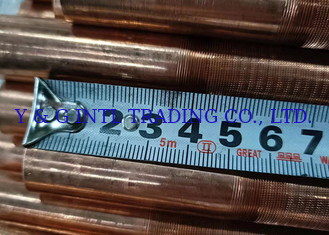 KL Fin Type Warmtewisselaar Cupro Nickel Fined Tube In Silver Met Bare Tube Copper Nickel Alloy