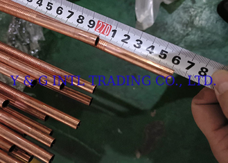 Zilveren Zwart Ronde Carbon Steel Roestvrij staal Koper Bare Bare Tube Fined Tube