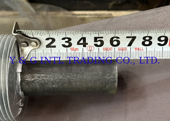 Gepersonaliseerd Beveled End Fin Tube Fin Dikte 0,3 mm 1 mm