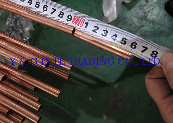 Zilveren Zwart Ronde Carbon Steel Roestvrij staal Koper Bare Bare Tube Fined Tube