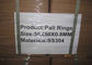 Het Metaal Willekeurige Verpakking van de baarkleedring voor Distillatietoren SS304 304L 316 316L